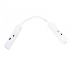 MATTE WHITE CABLE CORNER ELECTRICAL CONNECTOR FOR MAGNETIC TRACK 48V DC MCCW MATTE WHITE CABLE CORNER ELECTRICAL CONNECTOR FOR MAGNETIC TRACK 48V DC MCCW