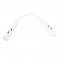 MATTE WHITE CABLE CORNER ELECTRICAL CONNECTOR FOR MAGNETIC TRACK 48V DC MCCW