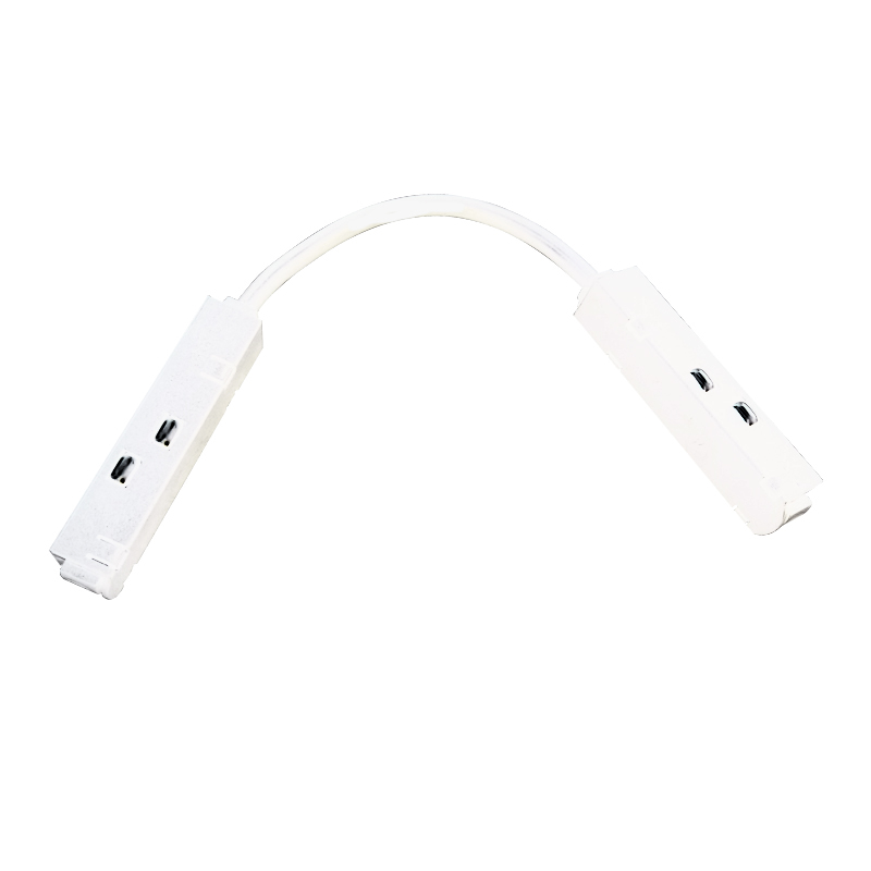 MATTE WHITE CABLE CORNER ELECTRICAL CONNECTOR FOR MAGNETIC TRACK 48V DC MCCW MATTE WHITE CABLE CORNER ELECTRICAL CONNECTOR FOR MAGNETIC TRACK 48V DC MCCW