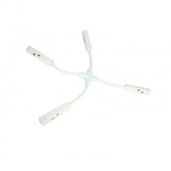 MATTE WHITE + ELECTRICAL CONNECTOR FOR MAGNETIC TRACKS 48V DC MCROSSW MATTE WHITE + ELECTRICAL CONNECTOR FOR MAGNETIC TRACKS 48V DC MCROSSW