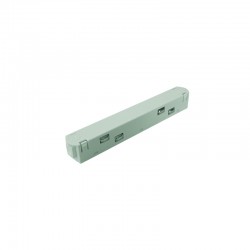 MATTE WHITE STRAIGHT ELECTRICAL CONNECTOR FOR MAGNETIC TRACK 48V DC MSCW MATTE WHITE STRAIGHT ELECTRICAL CONNECTOR FOR MAGNETIC TRACK 48V DC MSCW