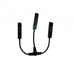 MATTE BLACK T ELECTRICAL CONNECTOR FOR MAGNETIC TRACK 48V DC MTCB MATTE BLACK T ELECTRICAL CONNECTOR FOR MAGNETIC TRACK 48V DC MTCB
