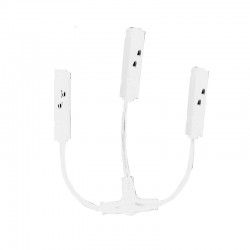 MATTE WHITE T ELECTRICAL CONNECTOR FOR MAGNETIC TRACK 48V DC MTCW MATTE WHITE T ELECTRICAL CONNECTOR FOR MAGNETIC TRACK 48V DC MTCW