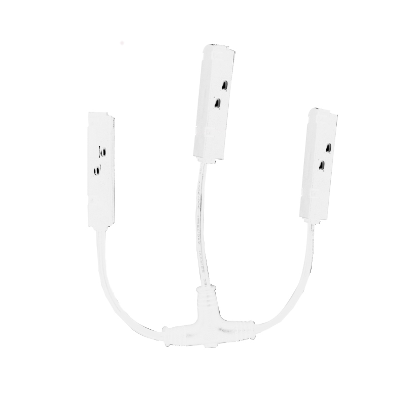 MATTE WHITE   T   ELECTRICAL CONNECTOR FOR MAGNETIC TRACK 48V DC MTCW