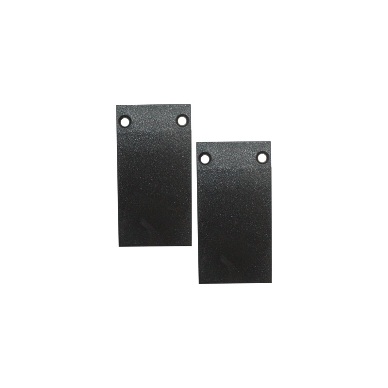 MATTE BLACK END CUPS(SET OF 2 PCS) FOR SURFACE/RECCESED MAGNETIC TRACK WITH SCREWS MSRECB