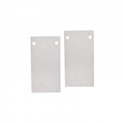 MATTE WHITE END CUPS(SET OF 2 PCS) FOR SURFACE/RECCESED MAGNETIC TRACK WITH SCREWS MSRECW MATTE WHITE END CUPS(SET OF 2 PCS) FOR SURFACE/RECCESED MAGNETIC TRACK WITH SCREWS MSRECW