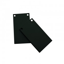 MATTE BLACK END CUPS(SET OF 2 PCS) FOR TRIMLESS MAGNETIC TRACK WITH SCREWS MTECB MATTE BLACK END CUPS(SET OF 2 PCS) FOR TRIMLESS MAGNETIC TRACK WITH SCREWS MTECB