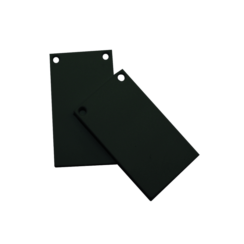 MATTE BLACK END CUPS(SET OF 2 PCS) FOR TRIMLESS MAGNETIC TRACK WITH SCREWS MTECB