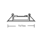 Square down light GU10 BS3159 NM BS3159NMMR16
