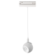 MATTE WHITE MAGNETIC PENDANT LUMINAIRE 48V DC 12W 4000K 1050LM 36° OSRAM RA90 Φ100 134MM IONAP1240W