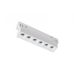 MATTE WHITE MAGNETIC LINEAR 48V DC 6W 3000K 500LM 36° OSRAM RA90 L112MM MEYE630W MATTE WHITE MAGNETIC LINEAR 48V DC 6W 3000K 500LM 36° OSRAM RA90 L112MM MEYE630W