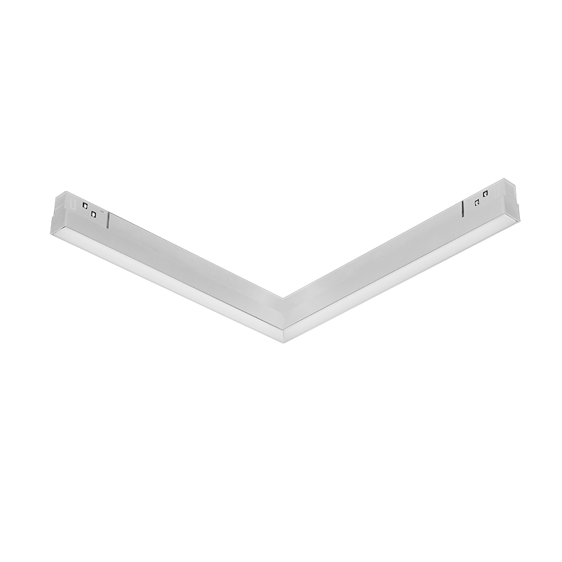 MATTE WHITE MAGNETIC LINEAR 90° CORNER 48V DC 20W 3000K 1600LM 110° OSRAM RA90 L322 307MM LUCCA902030W