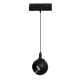 MATTE BLACK MAGNETIC PENDANT LUMINAIRE 48V DC 12W 3000K 1000LM 36° OSRAM RA90 Φ100 134MM IONAP1230B