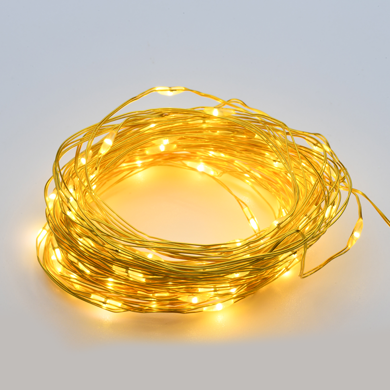 PHASHING OUT 400 LED COPPER WIRE STRING LIGHTS WW LEDS GOLD COPPER WIRE ADAP (6VDC)  8 FUNCTIONS IP44 20x2m+3m 6W X01400132