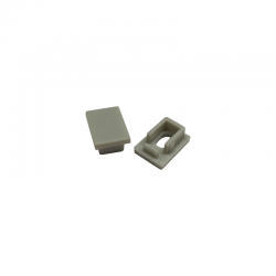 SET OF GREY PLASTIC END CAPS FOR P129, 1PC WITH HOLE 1PC WITHOUT HOLE EP129 SET OF GREY PLASTIC END CAPS FOR P129, 1PC WITH HOLE 1PC WITHOUT HOLE EP129