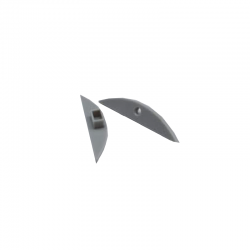 Set of 2 pcs plastic caps for P21 Profile with without hole EP21 Set of 2 pcs plastic caps for P21 Profile with without hole EP21