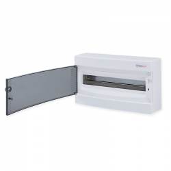 SURFACE MOUNTING ENCLOSURE 18 MODULES TRANSPARENT DOOR 1 ROW IP40 282N18C SURFACE MOUNTING ENCLOSURE 18 MODULES TRANSPARENT DOOR 1 ROW IP40 282N18C