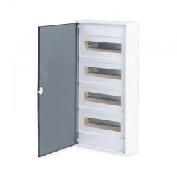 SURFACE MOUNTING ENCLOSURE 48 MODULES TRANSPARENT DOOR 4 ROWS IP40 282N48ALFA SURFACE MOUNTING ENCLOSURE 48 MODULES TRANSPARENT DOOR 4 ROWS IP40 282N48ALFA