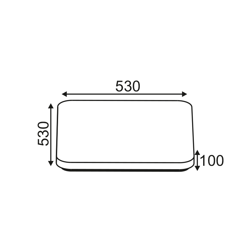PHASING OUT LED WALL MOUNTED 60W IPATIA COSMOS ACRYLIC 4000K 4300LM 230V 53X53XH10CM IPATIA Z6040SC