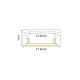 MINI ALUMINUM PROFILE WITH OPAL COVER 2m/pc P109U MINI ALUMINUM PROFILE WITH OPAL COVER 2m/pc P109U
