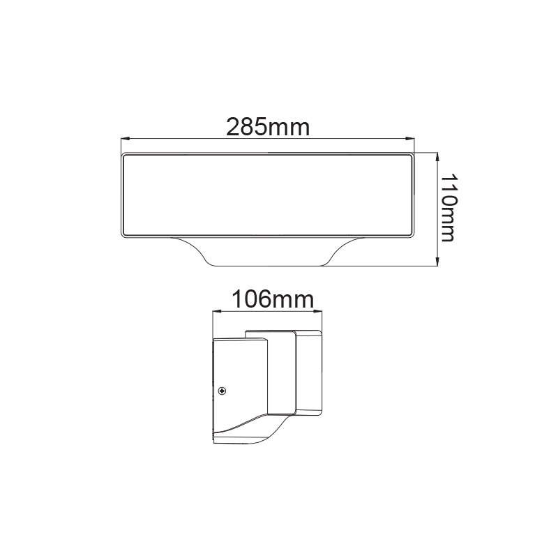^LED SMD WALL LUMINAIRE 13W 710LM 110° 230V AC 3.000K DARK GREY CRI80 IP65 30.000HRS LG7105G ^LED SMD WALL LUMINAIRE 13W 710LM 110° 230V AC 3.000K DARK GREY CRI80 IP65 30.000HRS LG7105G