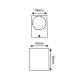 ^GU10 WALL LUMINAIRE 230V AC MATT WHITE IP65 MAX.35W LG2203GU10W ^GU10 WALL LUMINAIRE 230V AC MATT WHITE IP65 MAX.35W LG2203GU10W