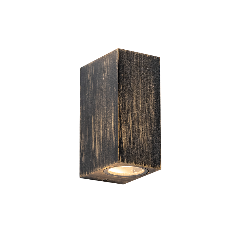 ^GU10 WALL LUMINAIRE 230V AC GOLDEN BLACK IP65 MAX.2X35W LG2204GU10GB ^GU10 WALL LUMINAIRE 230V AC GOLDEN BLACK IP65 MAX.2X35W LG2204GU10GB