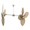 #CEILING FAN DOUBLE WITH 8 PVC WINDS 4TS52HAB