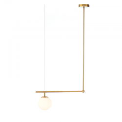 ^PENDANT LUMINAIRE 1ΧΕ27 METAL+OPAL GLASS 56X15XH115CM THETIS V360501P ^PENDANT LUMINAIRE 1ΧΕ27 METAL+OPAL GLASS 56X15XH115CM THETIS V360501P