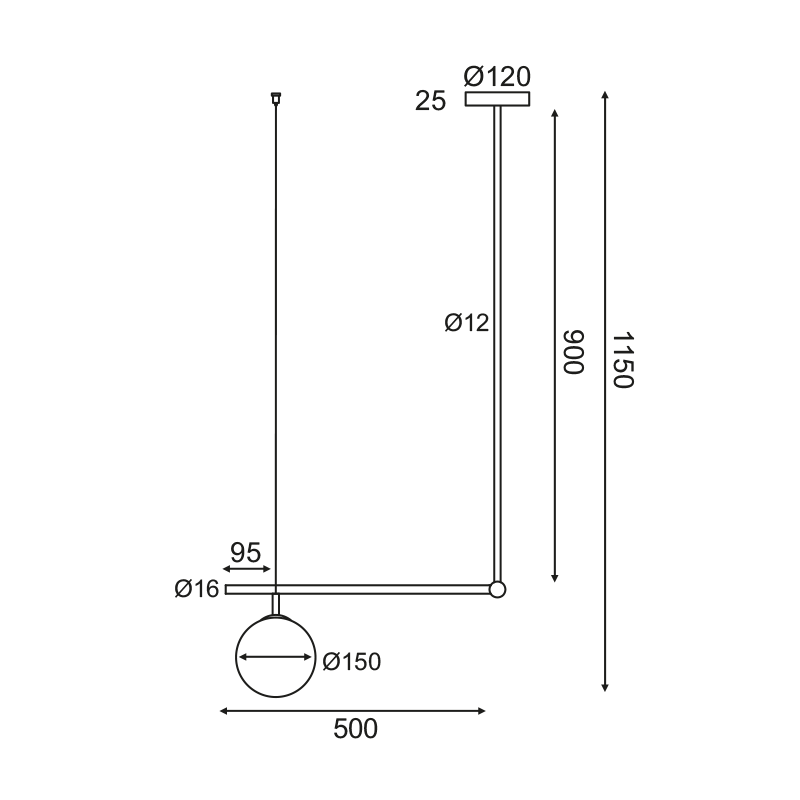 ^PENDANT LUMINAIRE 1ΧΕ27 METAL+OPAL GLASS 56X15XH115CM THETIS V360501P ^PENDANT LUMINAIRE 1ΧΕ27 METAL+OPAL GLASS 56X15XH115CM THETIS V360501P