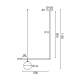 ^PENDANT LUMINAIRE 1ΧΕ27 METAL+OPAL GLASS 56X15XH115CM THETIS V360501P ^PENDANT LUMINAIRE 1ΧΕ27 METAL+OPAL GLASS 56X15XH115CM THETIS V360501P
