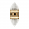 ^WALL MOUNTED LUMINAIRE 4XG9 CRYSTAL + BRASS METALLIC 20Χ11Χ54CM DYNASTY EG1844W54AB