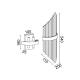 ^WALL MOUNTED LUMINAIRE 4XG9 CRYSTAL + BRASS METALLIC 20Χ11Χ54CM DYNASTY EG1844W54AB