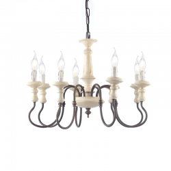 ^PENDANT LUMINAIRE 8XE14 ANTIQUE/RUST METALLIC D60XH150CM TOULOUSE EG178P60R ^PENDANT LUMINAIRE 8XE14 ANTIQUE/RUST METALLIC D60XH150CM TOULOUSE EG178P60R