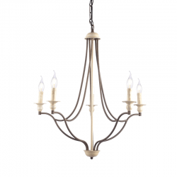 ^PENDANT LUMINAIRE 5XE14 ANTIQUE/RUST METALLIC D70XH175CM LYON EG5875P70R ^PENDANT LUMINAIRE 5XE14 ANTIQUE/RUST METALLIC D70XH175CM LYON EG5875P70R