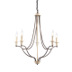 ^PENDANT LUMINAIRE 5XE14 ANTIQUE/RUST METALLIC D70XH175CM LYON EG5875P70R