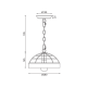 ^PENDANT LUMINAIRE 1XE27 WOOD + BLACK METALLIC D26XH120CM TESLA EG841P26B ^PENDANT LUMINAIRE 1XE27 WOOD + BLACK METALLIC D26XH120CM TESLA EG841P26B