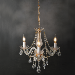 ^PENDANT 3XE14 CLEAR CRYSTAL + GOLD METAL Φ48×Η160CM GLADIOLO BLK80413PCG ^PENDANT 3XE14 CLEAR CRYSTAL + GOLD METAL Φ48×Η160CM GLADIOLO BLK80413PCG