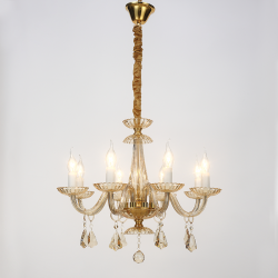 ^PENDANT 8XE14 CHAMPAGE GOLD CRYSTAL + GOLD METAL Φ59×Η178CM LOMPELIA BLK80388PCMG ^PENDANT 8XE14 CHAMPAGE GOLD CRYSTAL + GOLD METAL Φ59×Η178CM LOMPELIA BLK80388PCMG