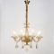 ^PENDANT 8XE14 CHAMPAGE GOLD CRYSTAL + GOLD METAL Φ59×Η178CM LOMPELIA BLK80388PCMG