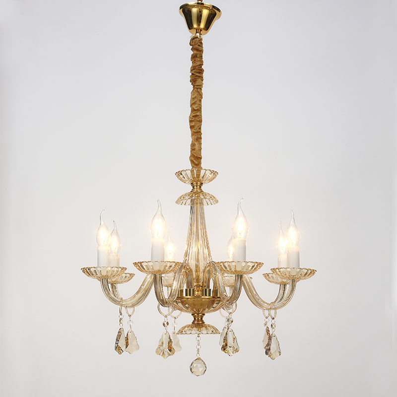 ^PENDANT 8XE14 CHAMPAGE GOLD CRYSTAL + GOLD METAL Φ59×Η178CM LOMPELIA BLK80388PCMG ^PENDANT 8XE14 CHAMPAGE GOLD CRYSTAL + GOLD METAL Φ59×Η178CM LOMPELIA BLK80388PCMG