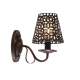 ^WALL LUMINAIR 1ΧΕ14 METAL METAL BLACK- BRONZE 5Χ15Χ26CM EDAM EG169751WBC