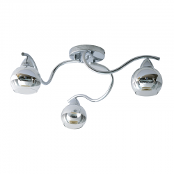 CEILING 3ΧE27 CHROME-GLASS ALIEN TNK81444CR3H CEILING 3ΧE27 CHROME-GLASS ALIEN TNK81444CR3H