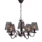 ^PENDANT 5ΧΕ14 METAL BLACK- COPPER Φ55ΧΗ85CM EDAM EG169755PBC