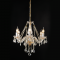 ^PENDANT 6XE14 CLEAR CRYSTAL + GOLD METAL Φ51×H162CM GLADIOLO BLK80416PCG