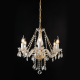 ^PENDANT 6XE14 CLEAR CRYSTAL + GOLD METAL Φ51×H162CM GLADIOLO BLK80416PCG