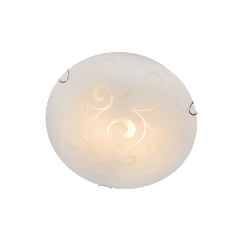 CEILING LAMP D30CM 2XE27 GLASS CHAPLIN AD994706