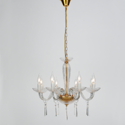 ^PENDANT 8XE14 CLEAR CRYSTAL + GOLD METAL Φ60×Η181CM VIOLET BLK80288PCG ^PENDANT 8XE14 CLEAR CRYSTAL + GOLD METAL Φ60×Η181CM VIOLET BLK80288PCG