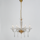 ^PENDANT 8XE14 CLEAR CRYSTAL + GOLD METAL Φ60×Η181CM VIOLET BLK80288PCG
