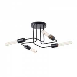CEILING LUMINAIRE 4XE27 METALLIC BLACK MAT Φ44XH21CM COBRA TNK933844CBK CEILING LUMINAIRE 4XE27 METALLIC BLACK MAT Φ44XH21CM COBRA TNK933844CBK